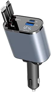 4-in-1 Retractable Car Charger