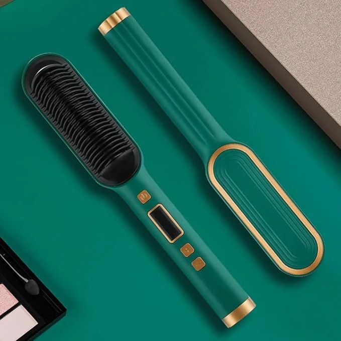 Professional Ionic Hair Straightening Comb – Fast Heat, Anti-Scald & Adjustable Temperature | Salon-Style Hair at Home