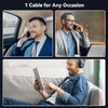 4-in-1 Multi USB Charging Cable | Fast Charge iPhone, Android, USB-C & Micro USB