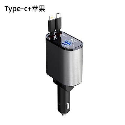 4-in-1 Retractable Car Charger
