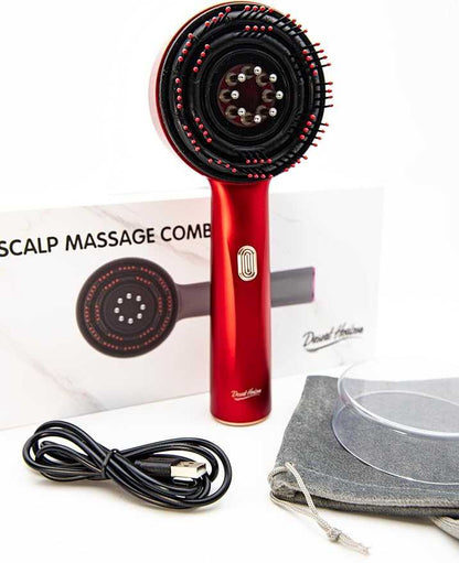 Electric Scalp Massager with Oil Applicator – Hair Growth Stimulator, Anti-Dandruff & Deep Relaxation Brush (Rechargeable)
