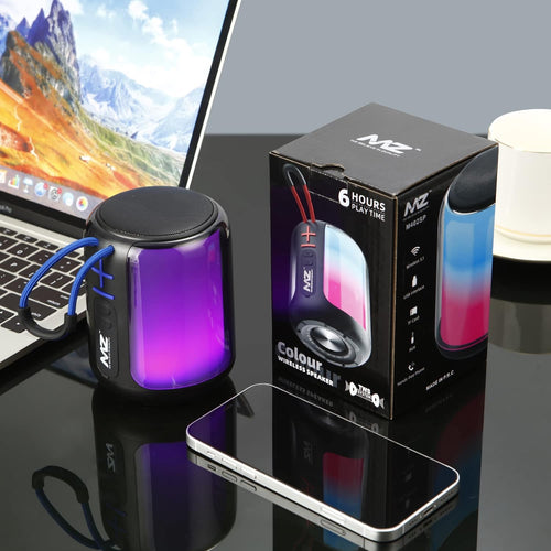 Portable Bluetooth Speaker with Disco Light