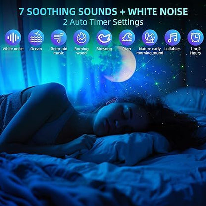 3D Astronaut Galaxy Projector – Starry Sky Night Light with Remote, Timer & Adjustable Nebula | Perfect Room Ambience Lamp
