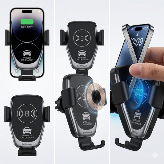 Auto Clamping Wireless Car Charger