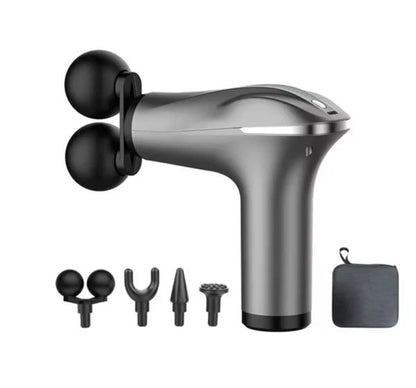 Professional Dual-Head Massage Gun – Deep Tissue Muscle Recovery, Pain Relief & Relaxation Device for Athletes & Home Use
