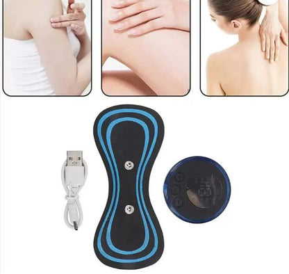 Mini Electric Neck Massager with Heat – 5D Shiatsu Deep Tissue Kneading for Shoulder Pain Relief, Hands-Free Wearable Design for Home Office Use
