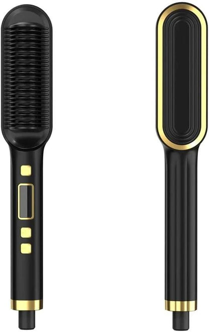 Professional Ionic Hair Straightening Comb – Fast Heat, Anti-Scald & Adjustable Temperature | Salon-Style Hair at Home