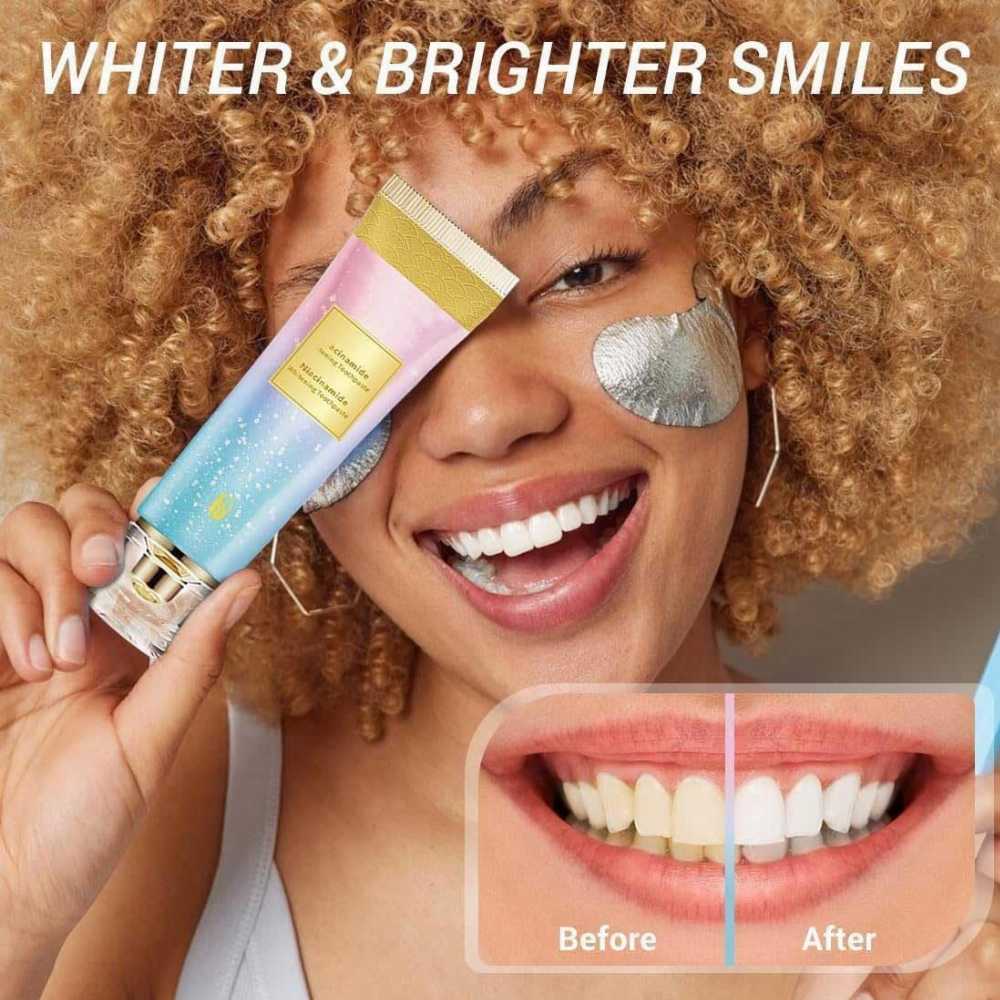 Oralhoe Nicotinamide Dazzle White Toothpaste | Advanced Whitening & Bright Smile Formula