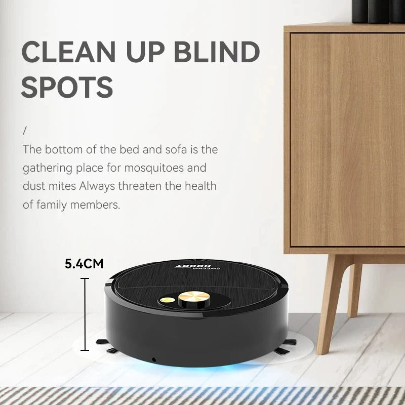 3-IN-1 Automatic Robot Vacuum Cleaner – مكنسة روبوت أوتوماتيكية 3 في 1