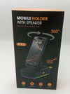 F15 Mobile Holder with Built-In Speaker | Hands-Free Stand & Wireless Sound in One