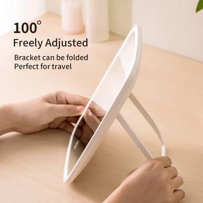 Touch Screen LED Makeup Mirror – 3 Lighting Modes, Adjustable Brightness & 360° Rotation | Vanity Mirror UAE
