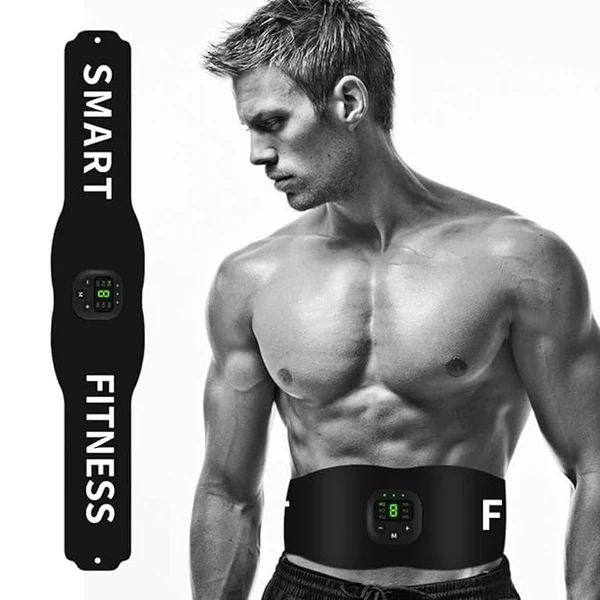Sweat Slim Waist Trainer Belt – Weight Loss Abdomen Fitness Belt for Men & Women | Fat Burn, Tummy Control & Back Support (Black)
